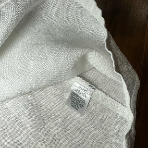 Cream Blouse with Embellished Neckline and Short Sleeves - Picture 8 of 9